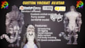 do custom vrchat avatar, furry vrchat avatar 3d furry nsfw model, vr character