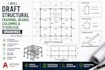 draft structural framing, beams, columns and staircase drawings