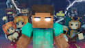 create cinematic minecraft 3d animation, trailer, and intro