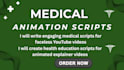 write medical animation and health explainer video scripts