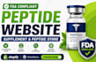 build an fda compliant peptide supplement website