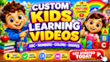 create kids learning videos