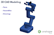 do 3d cad modeling and machine design in onshape