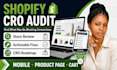 do a shopify cro audit with actionable recommendations