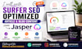 write surfer SEO optimized articles with jasper ai