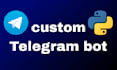 build a custom telegram bot using python and aiogram