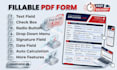 create fillable PDF form or design fillable PDF forms