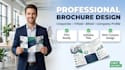 design trifold, bifold brochure in adobe indesign