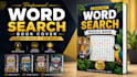 design a word search puzzle book cover for amazon KDP