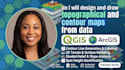 design and draw topographical and contour maps from data