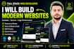 do website development as full stack web developer, node js HTML CSS react
