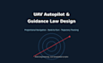 design uav autopilot and guidance laws