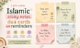 create custom islamic sticky notes, dua cards and reminders