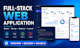 develop a full stack web application with react next js and node js