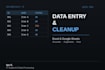 do data entry, cleanup, and processing