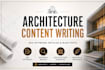 write SEO architecture articles and blog posts