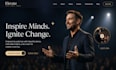 design squarespace keynote speaker website life coach public speaker consulting