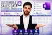 clean and organize sales and customer data in excel