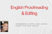 proofread and edit your english writing