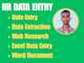do HR data entry