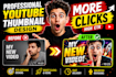 design professional youtube thumbnails