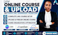 setup online course and upload oniine course on canva lms, learndash, talentlms