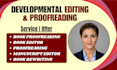 developmental book editor manuscript editing fiction nonfiction proofreading