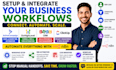 setup activecampaign gohighlevel clickup zoho crm workflow integration n8n
