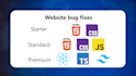 fix bugs in a webpage
