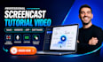 create screencast tutorial video, saas demo for your saas, website, app software
