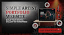 create a simple artist portfolio website in wordpress