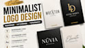 design minimalist wordmark, lettermark, typography and custom logo