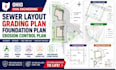design ohio sewer layout grading plan foundation plan erosion control plan
