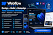 design or develop webflow website, figma to webflow, webflow landing page