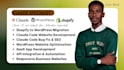 shopify claude migrate claude code website to wordpress claude fix seo saas app