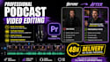 professionally edit your podcast video