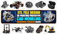 stl file design, 3d printing prototype, cad modeling solidworks fusion360 design