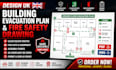 design UK building evacuation plan and fire safety drawing