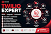 twilio API integration bulk SMS a2p 10dcl IVR voice call ai sms automation agent