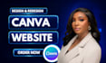 do canva website design ugc portfolio website canva landing page