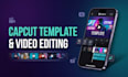 create editable custom capcut templates capcut video editing vlogs promotion