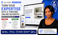 setup kajabi website, online course, funnel and membership