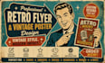 design a retro flyer, vintage poster or event flyer, vintage style