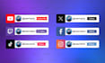 create custom animated social media popups