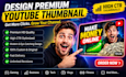 design premium youtube thumbnail
