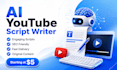 write engaging youtube scripts for faceless channels