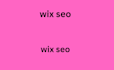design wix seo, website redesign