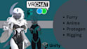 create vrchat avatar furry anime protogen for you