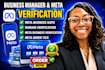 fix meta business verification and whatsapp API setup fast