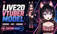 design and rig live2d vtuber model anime live2d model rigging 3d vtuber model